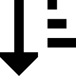 Arrow Down Short Wide SVG Icon